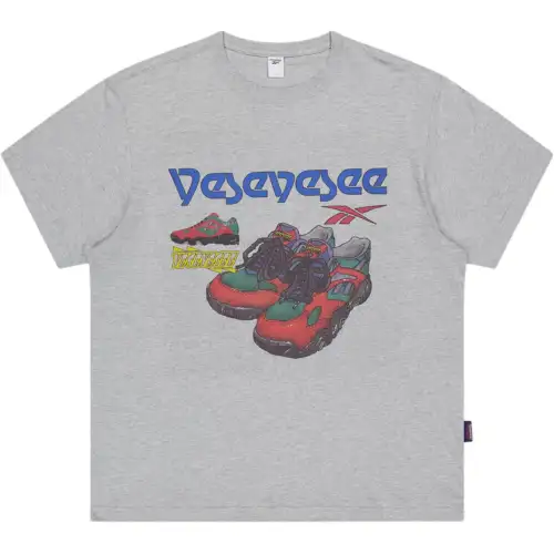 Reebok x YESEYESEE Preseason 94 T Shirt Unisex Gray