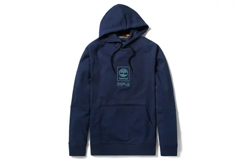 Timberland Sweatshirts Men's Marine Blue Hooded Moderate Regular