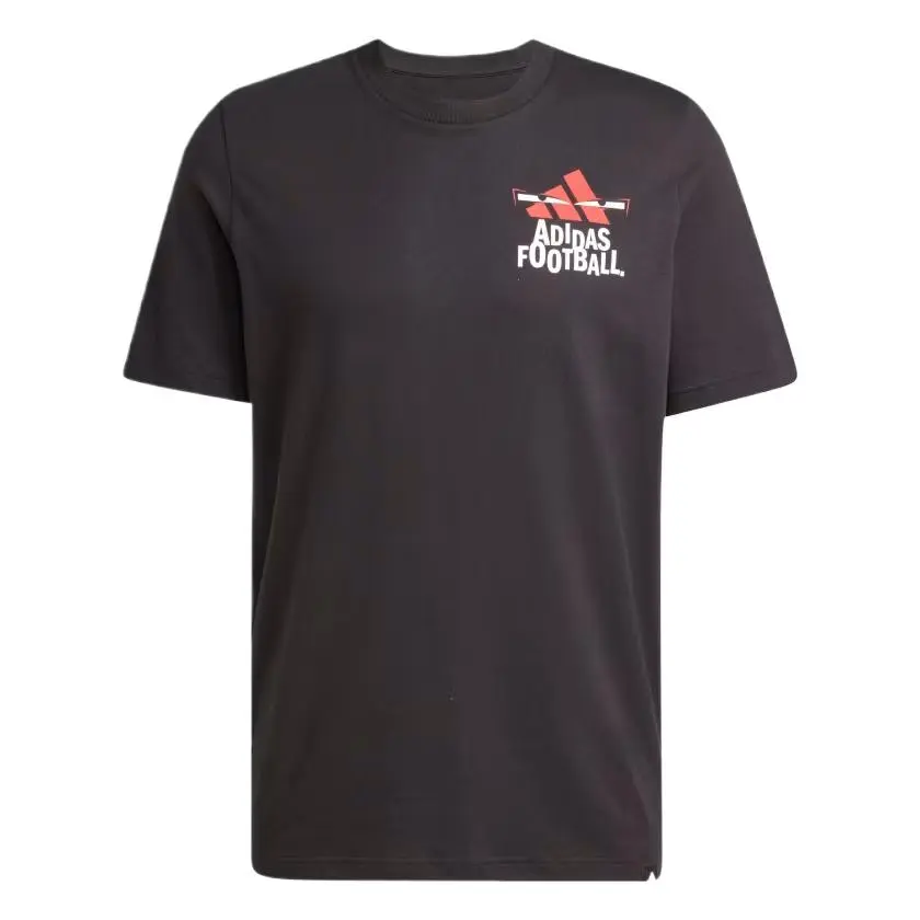 Adidas Football T Shirt Men's Black