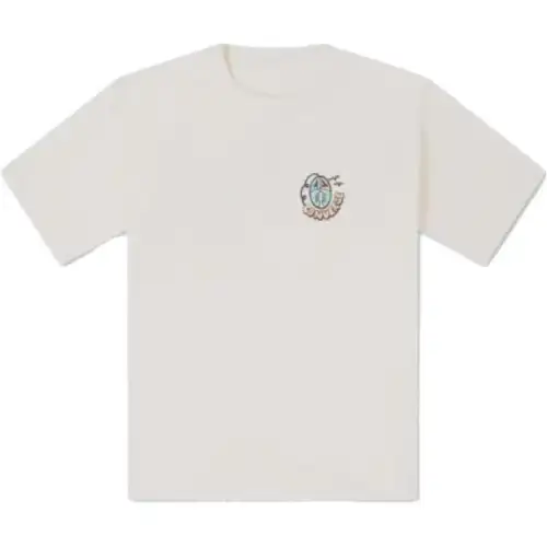 Converse T Shirts Men's White Crew Neck Moderate Straight Fit