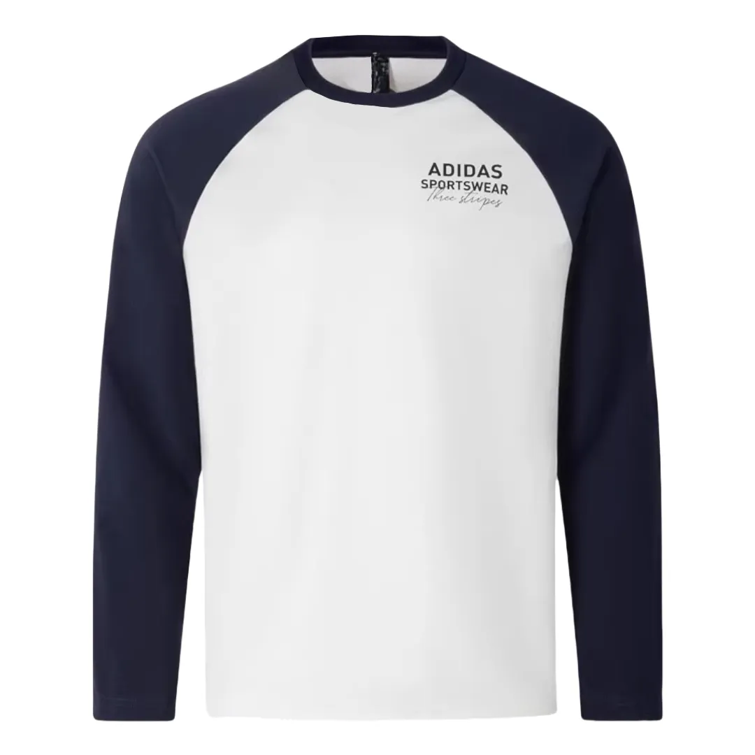 Adidas T Shirt Unisex White/Ink Blue