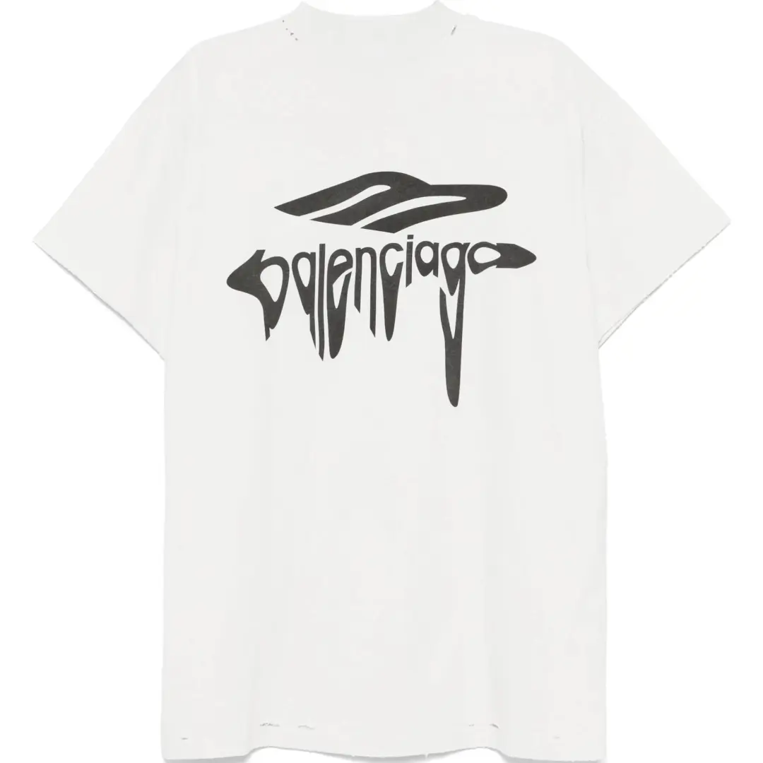 Balenciaga 3b Liquefied Oversized T Shirt