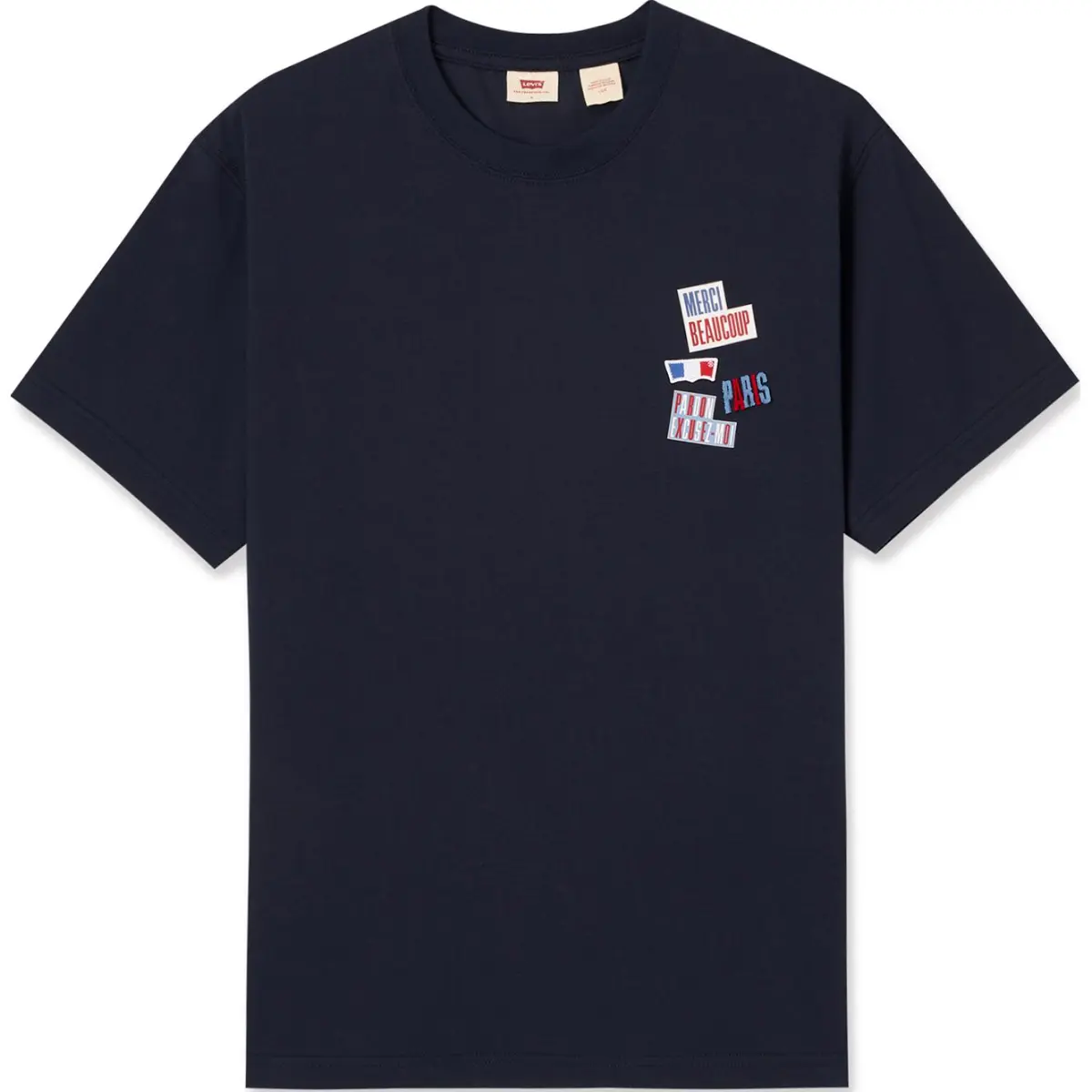 Levi's SS24 Paris Limited Capsule Collection T Shirt Men's Navy Blue
