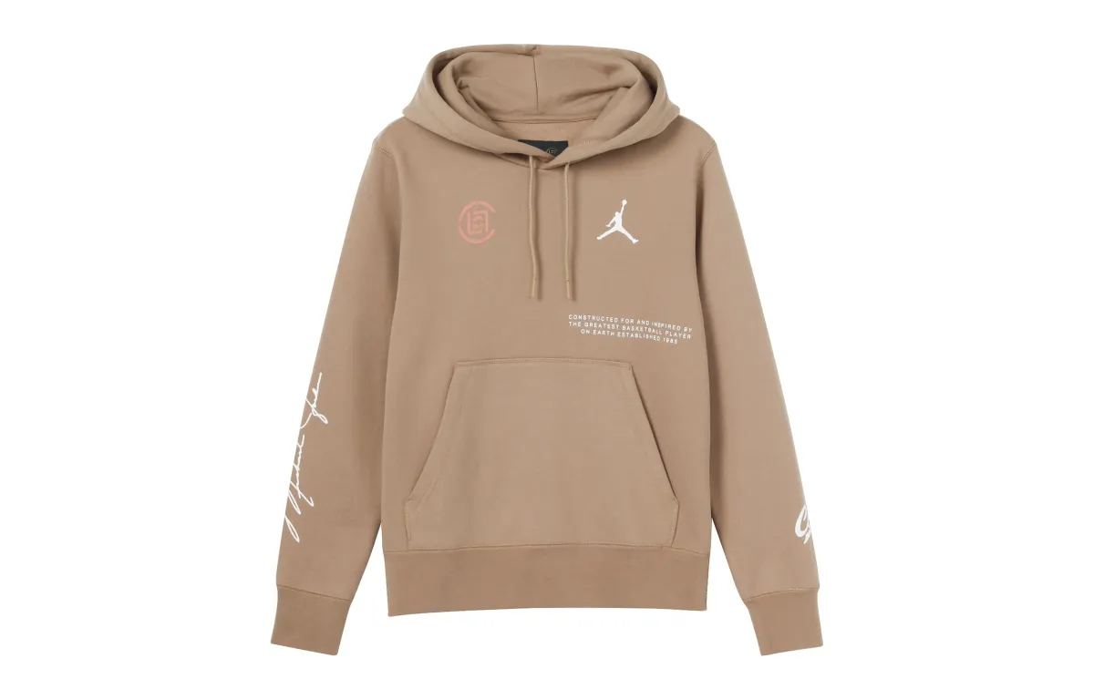 Jordan X CLOT Sweatshirts Men's Canteen Brown Hooded Moderate Other