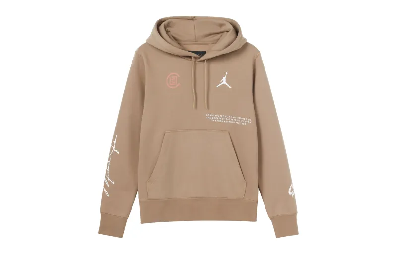 Jordan X CLOT Sweatshirts Men's Canteen Brown Hooded Moderate Other