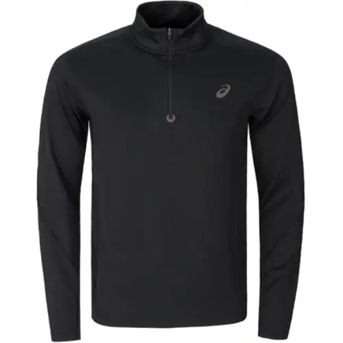 ASICS T Shirts Men's Black Stand Collar Moderate