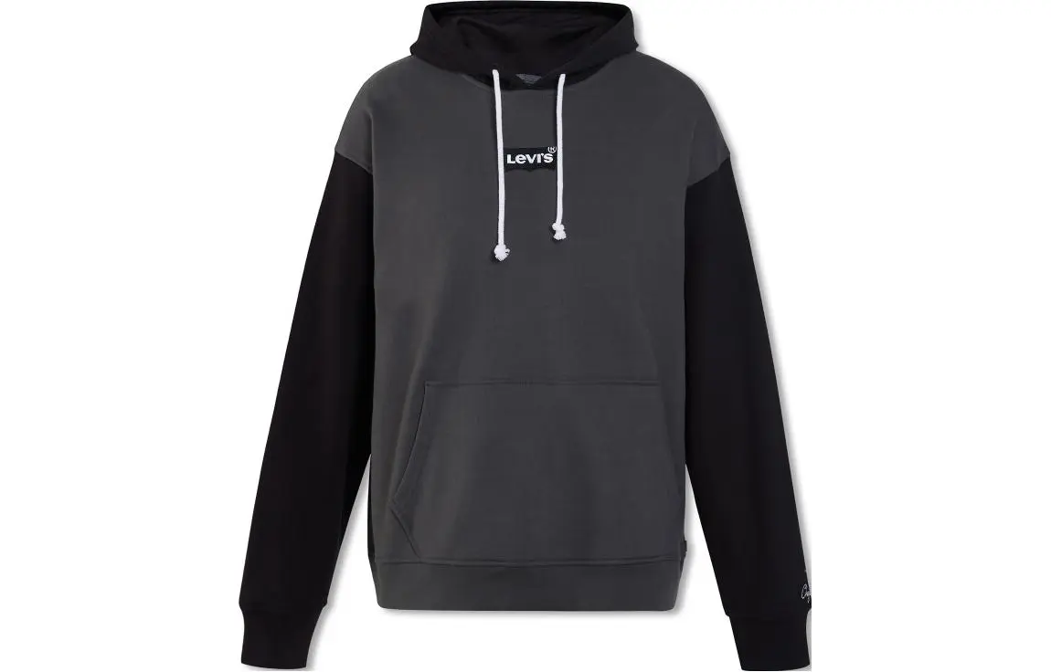 Levi's Sweatshirts Men's Gray Hooded Moderate Regular