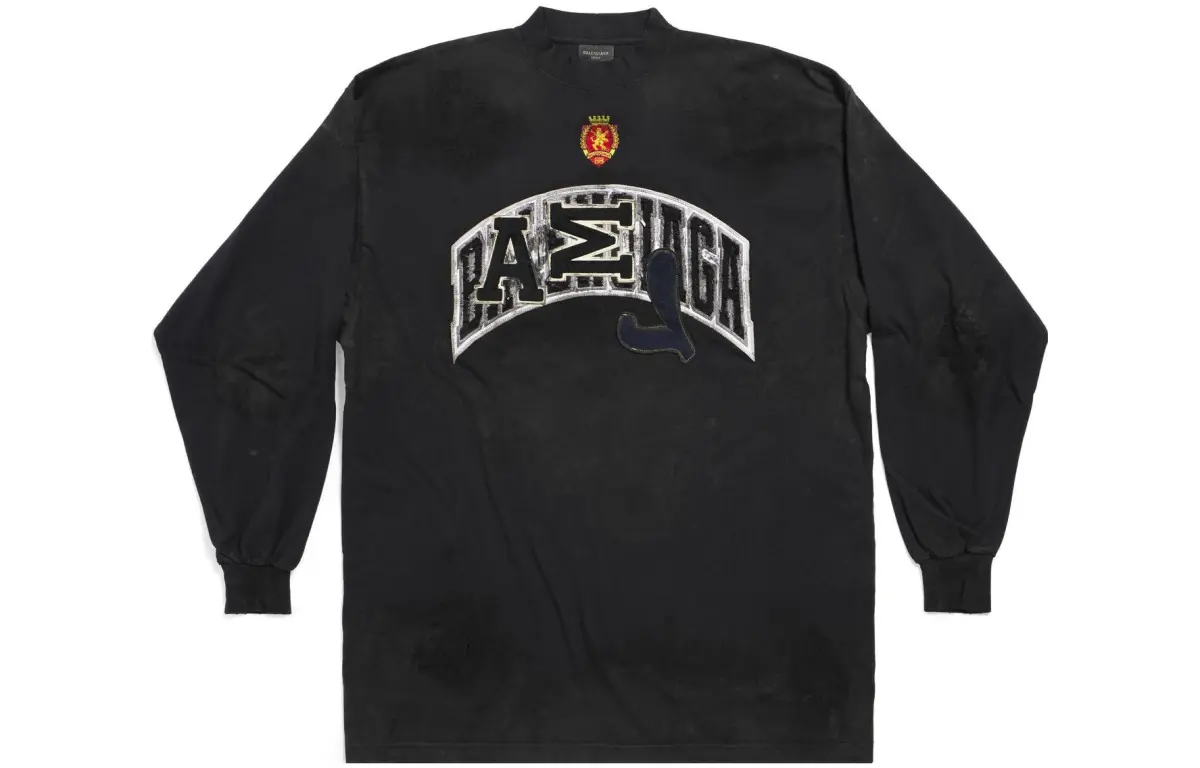 Balenciaga Sweatshirt Loose Fit Unisex Black