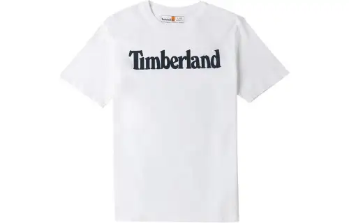 Timberland T Shirts Men's White Crew Neck Moderate