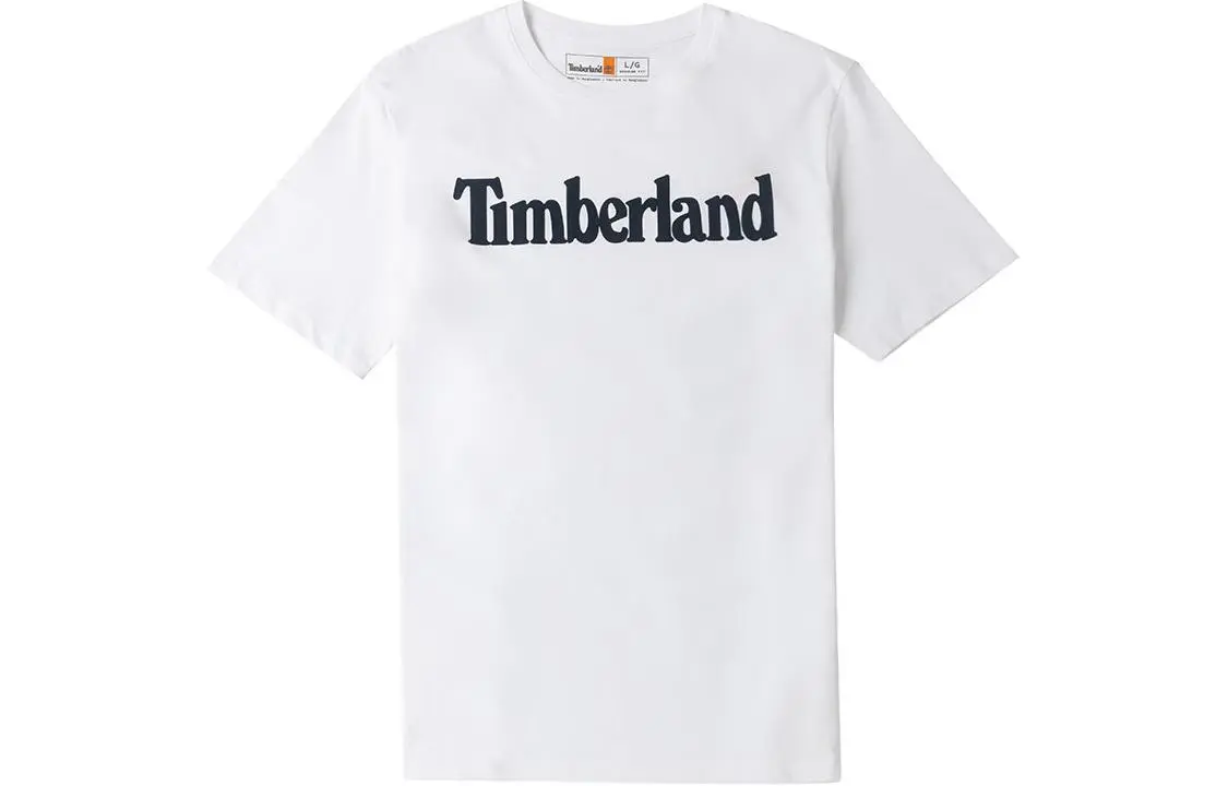 Timberland T-Shirts Men's White Crew Neck Moderate