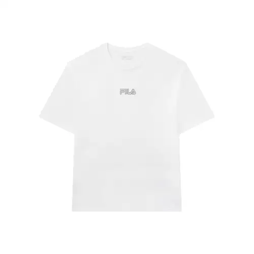 FILA T Shirts Men's White Crew Neck Moderate