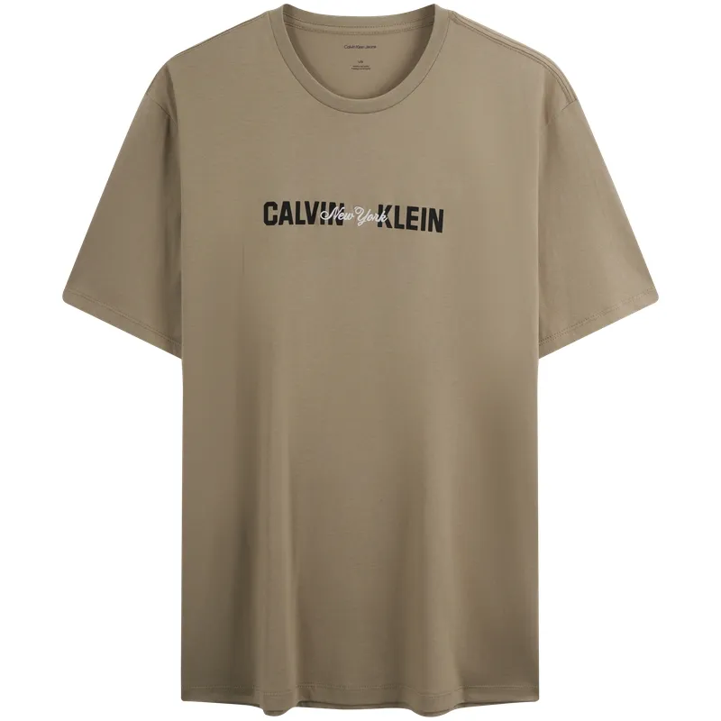 Calvin Klein T-Shirts Men's Crew Neck Moderate Straight Fit