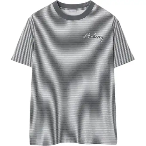 Burberry striped cotton T-shirt