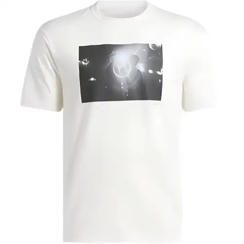 Reebok Drop Shoulder Sleeve T Shirt Unisex Chalk