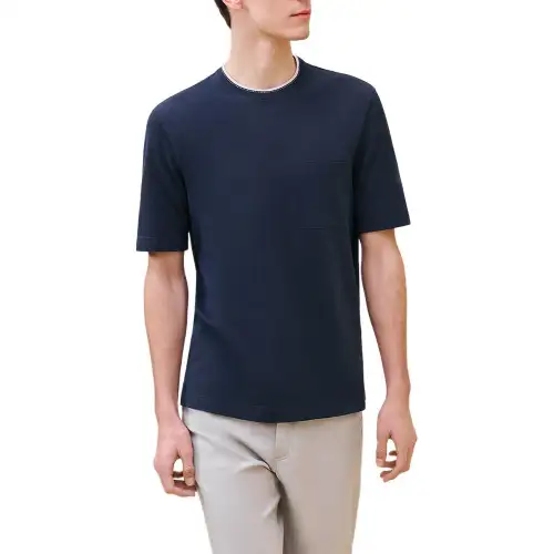 HERMES FW24 T Shirt Men's Marine Blue