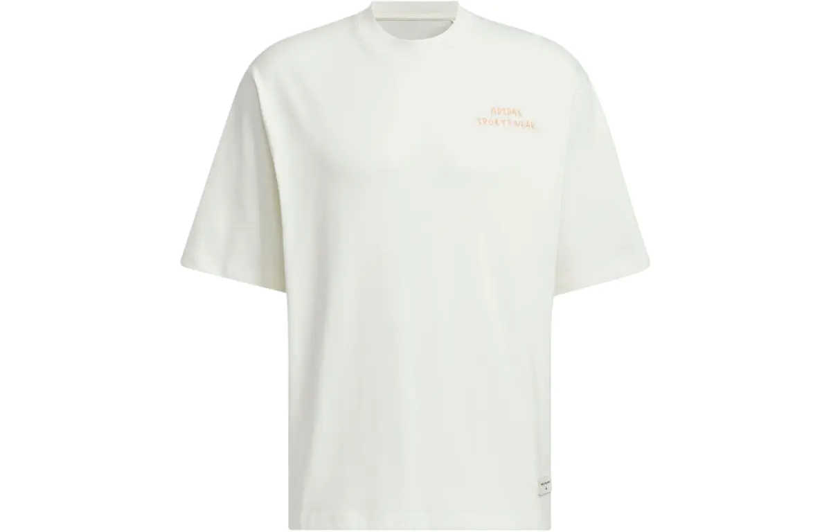 Adidas Drop Shoulder Sleeve T Shirt Men's Jade White