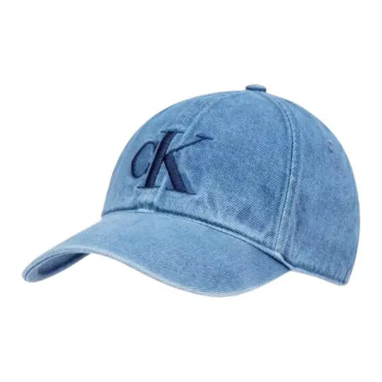 CALVIN KLEIN Polyester Baseball Caps Unisex Light Blue