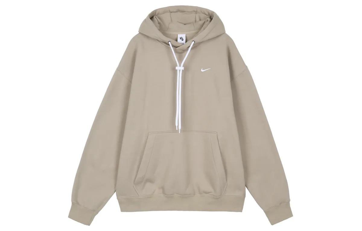 Nike Sweatshirts Men's Khaki Hooded Moderate Regular