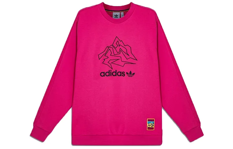Adidas Originals Adv Crew Sweatshirts Men's Pink Crew Neck Moderate Regular