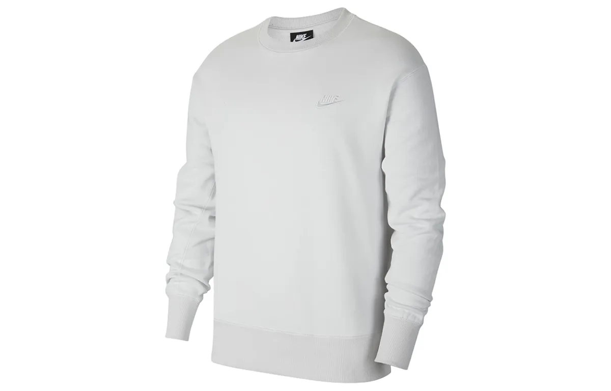 Nike Sweatshirts Men's Gray Crew Neck Moderate Regular