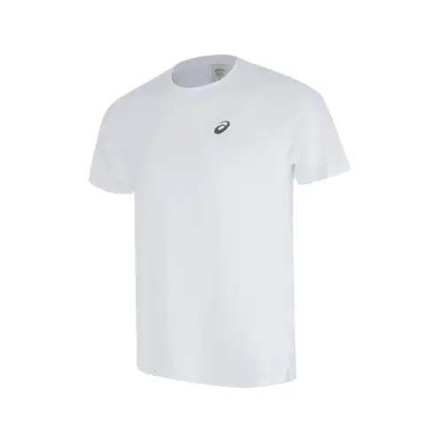 ASICS T Shirts Men's White Crew Neck Moderate