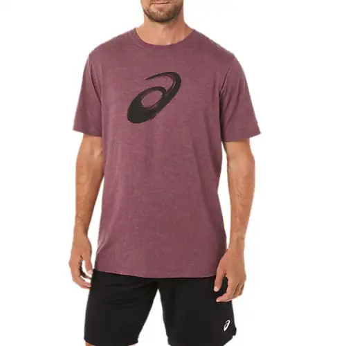 Asics T Shirt Unisex Deep Mars Heather Flower