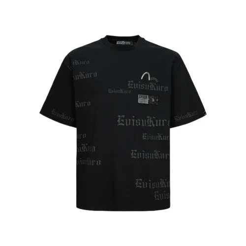 EVISU T Shirts Men's Crew Neck Moderate Straight Fit