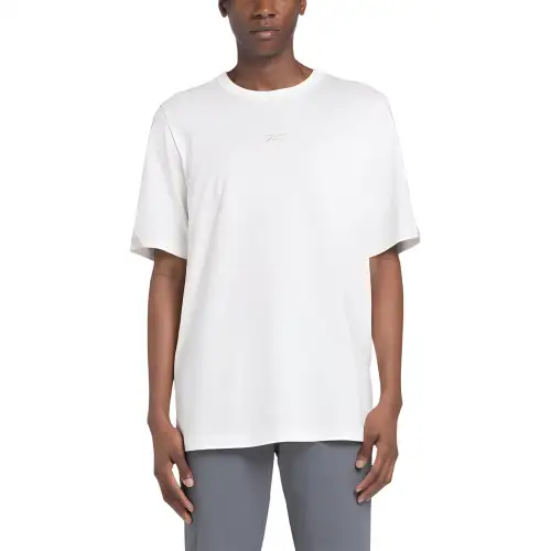Reebok T Shirts Unisex White Crew Neck Moderate