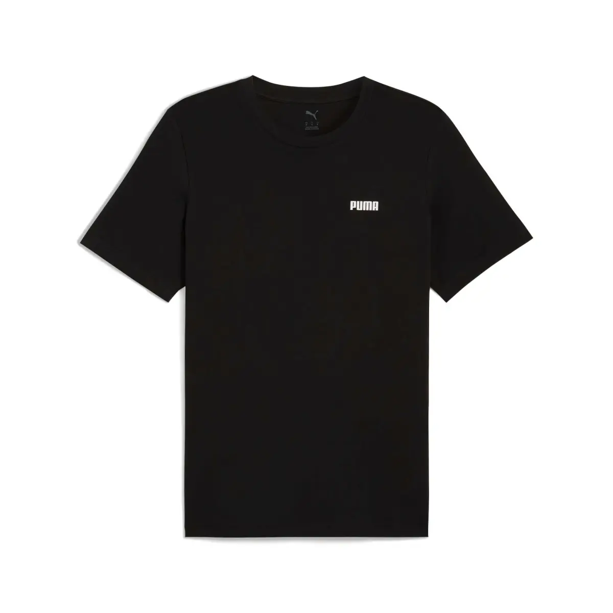 PUMA T-Shirts Men's Black-01 Crew Neck Moderate