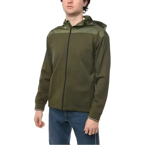 PRADA Sweatshirts Men's Green Hooded Moderate Regular