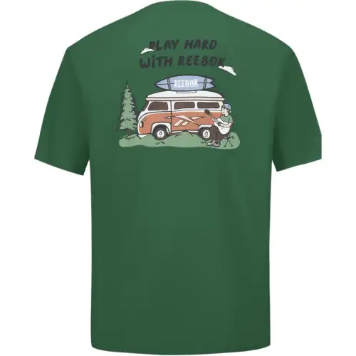 Reebok T Shirt Unisex Dark Green