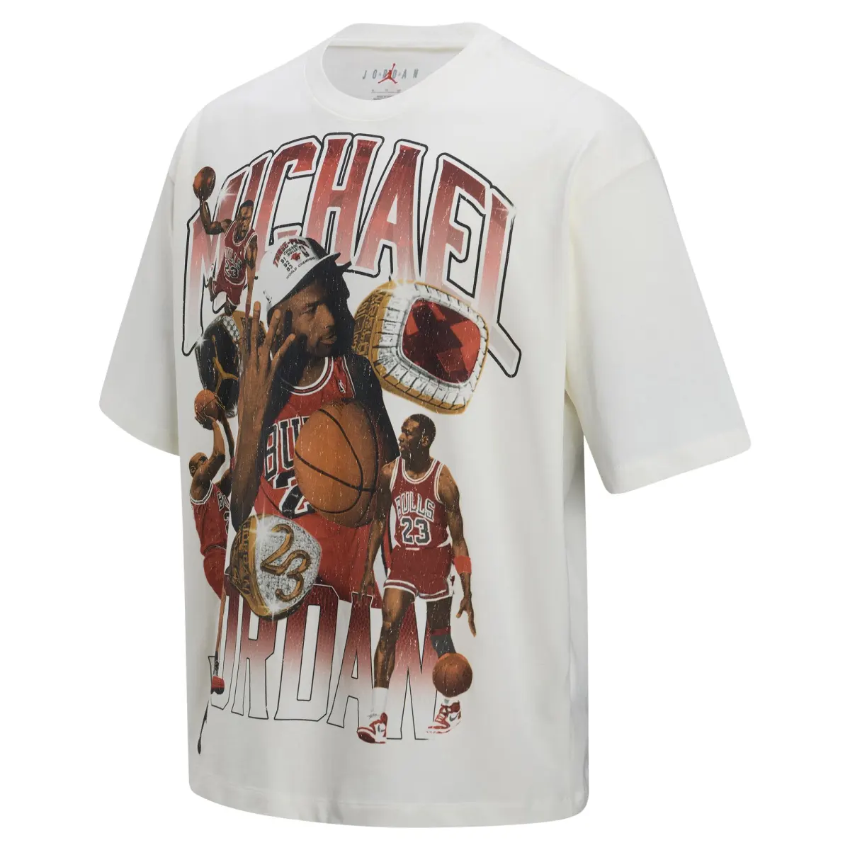 Jordan Flight Essentials T Shirt Men's Sail White/Campus Red