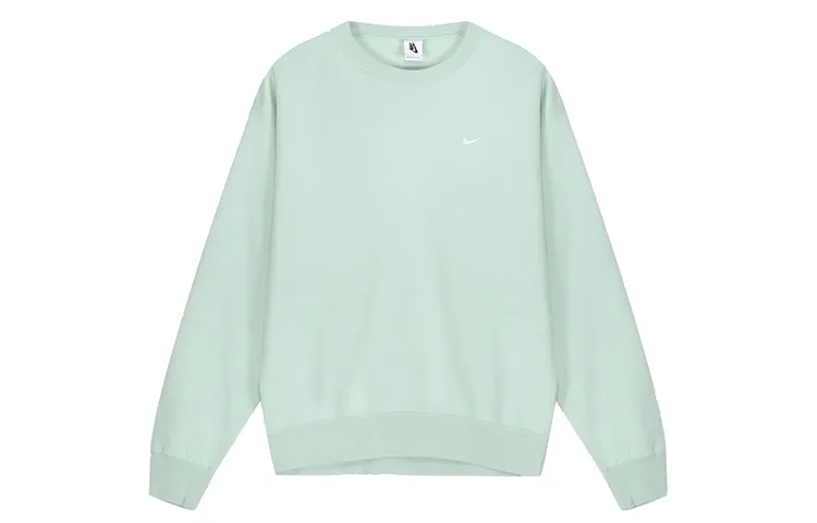 Nike Sweatshirts Men's Light Green Crew Neck Moderate Straight Fit