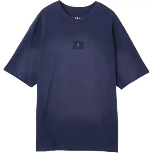 Jordan BRANDFlt M J ESS WSH 85 SS CRW T Shirt Unisex Midnight Marine Blue
