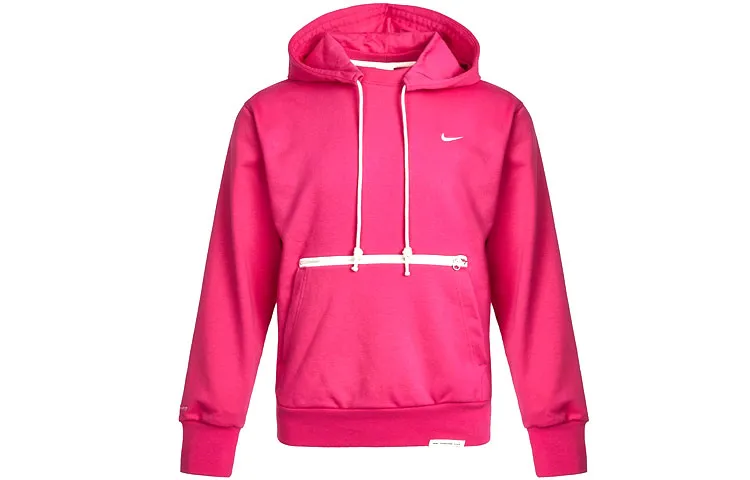 Nike Sweatshirts Men's Raspberry Red Hooded Moderate Regular