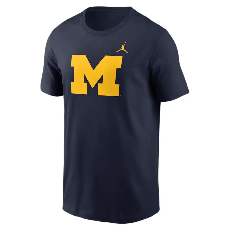 Jordan Michigan Wolverines Primetime Logo Men's Nike College T Shirt