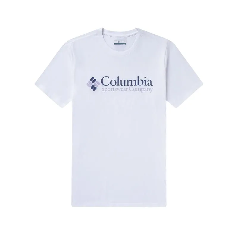Columbia T-Shirts Men's White Crew Neck Moderate