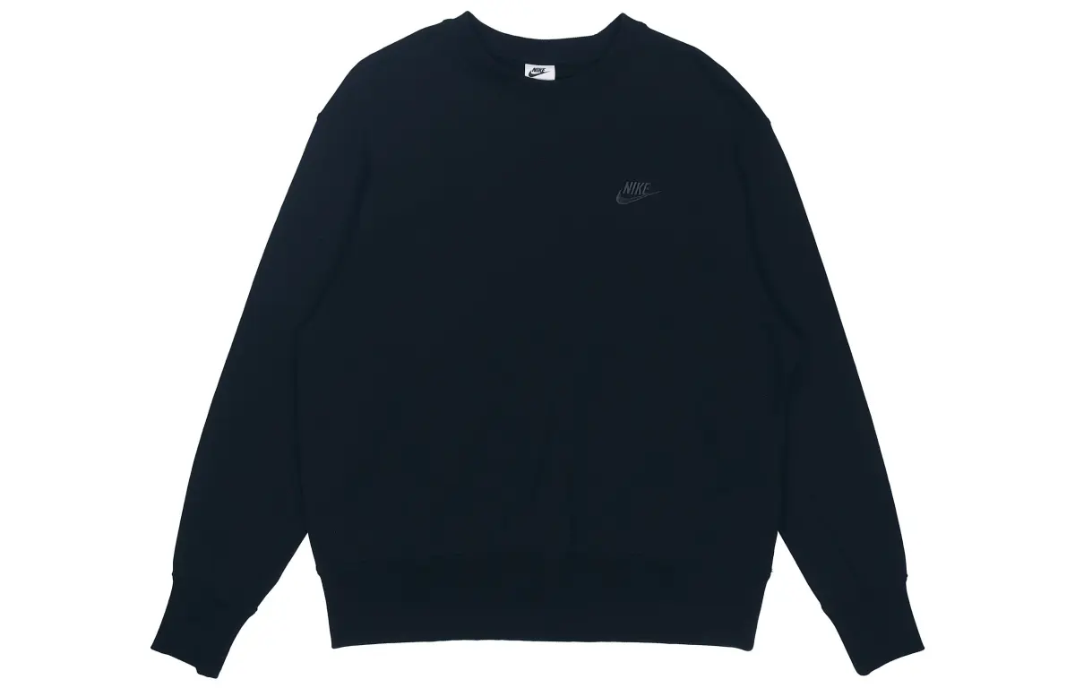 Nike Sweatshirts Men's Black Crew Neck Moderate Regular