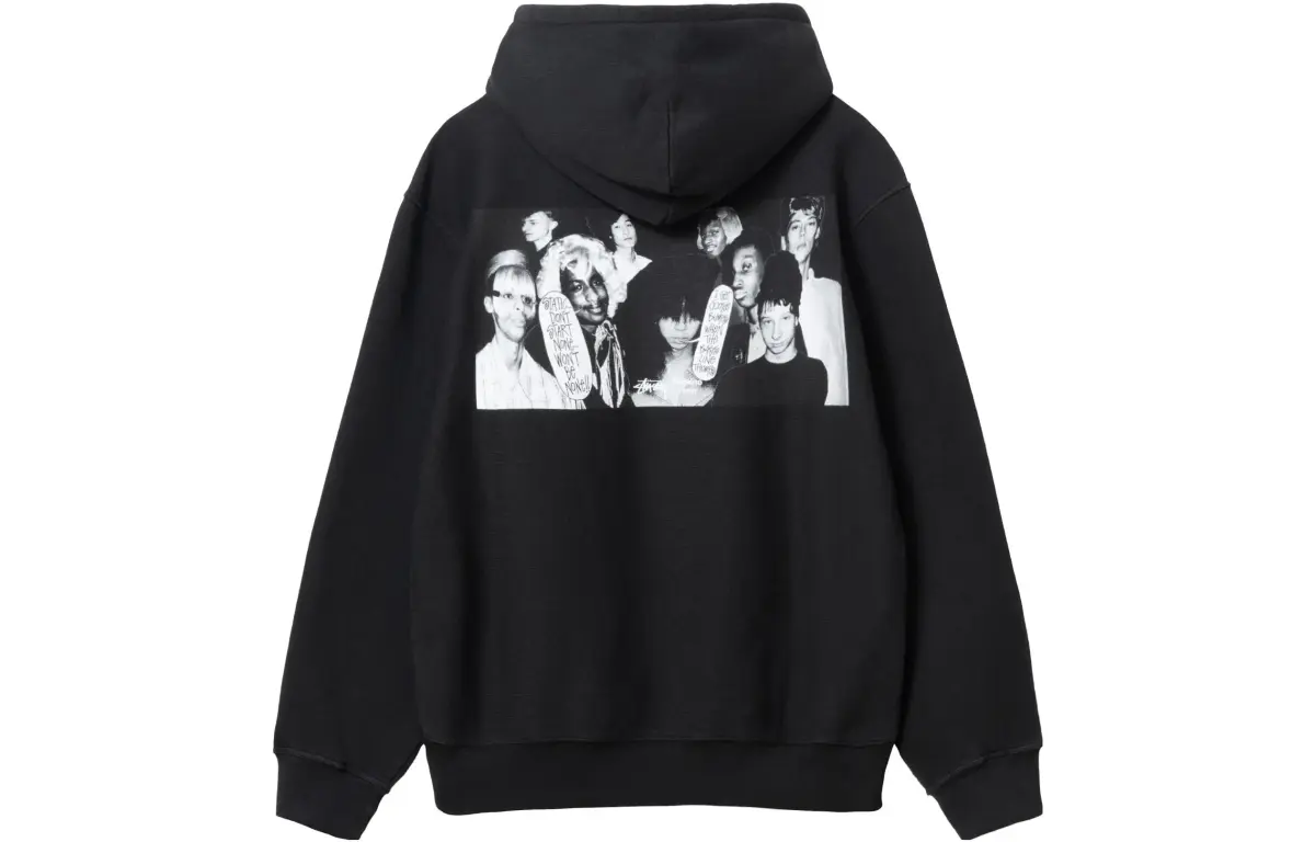 Stussy X Martine Rose Collage Pigment Dyed Hoodie