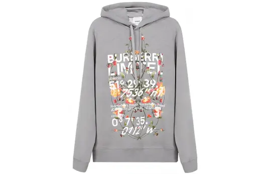 Burberry Floral Montage Print Hoodie