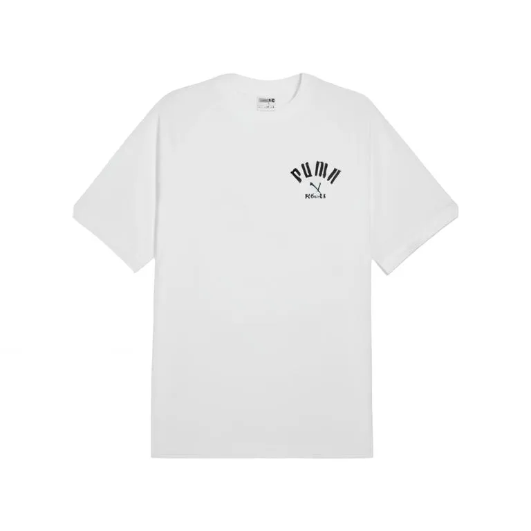 PUMA T-Shirts Unisex Puma White Crew Neck Moderate