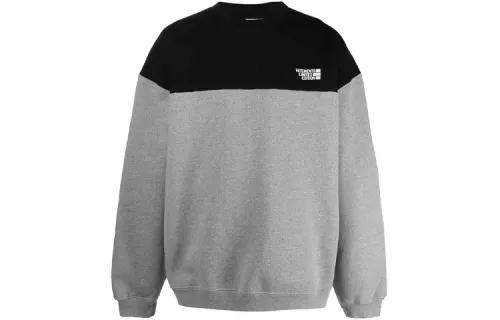 Vetements Sweatshirts Men's Gray Crew Neck Moderate Regular
