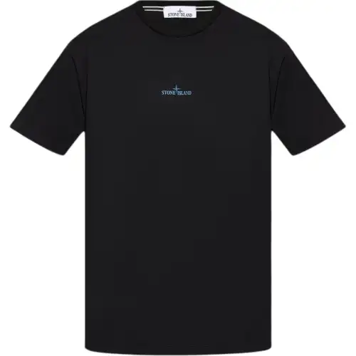 STONE ISLAND Logo Printed Crewneck T Shirt