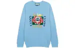 GUCCI Sweatshirts Unisex Blue Crew Neck Moderate Regular