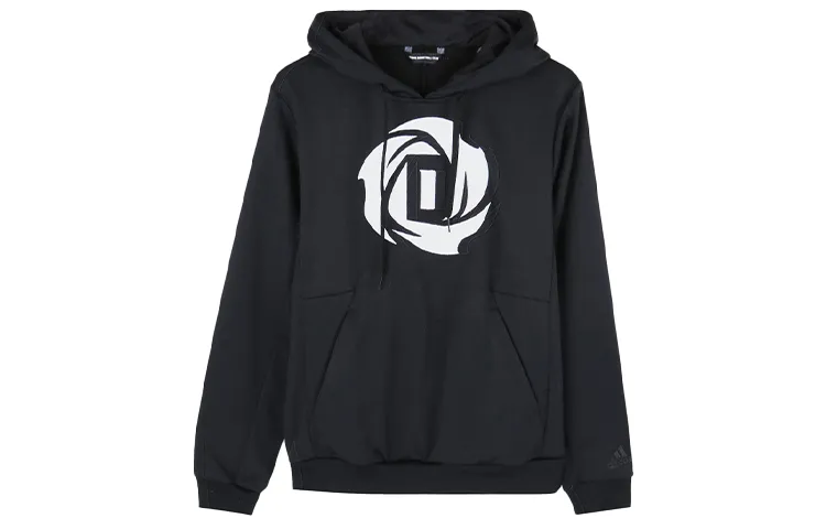 Adidas Sweatshirts Men's Black Hooded Moderate Regular