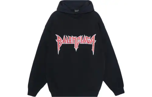 Balenciaga Logo Printed Hoodie