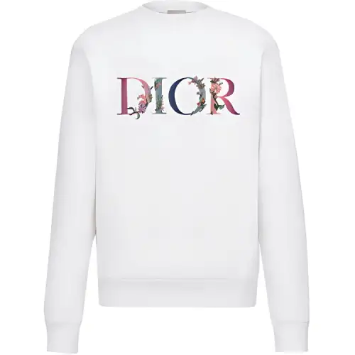 DIOR Flowers Embroidered Crewneck