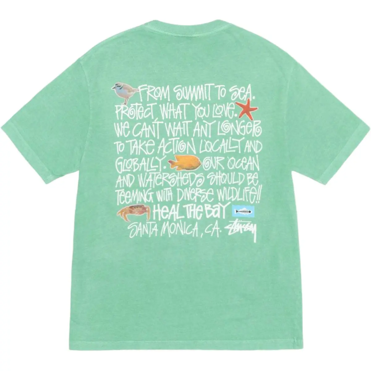 Stussy x Heal The Bay T Shirt Unisex
