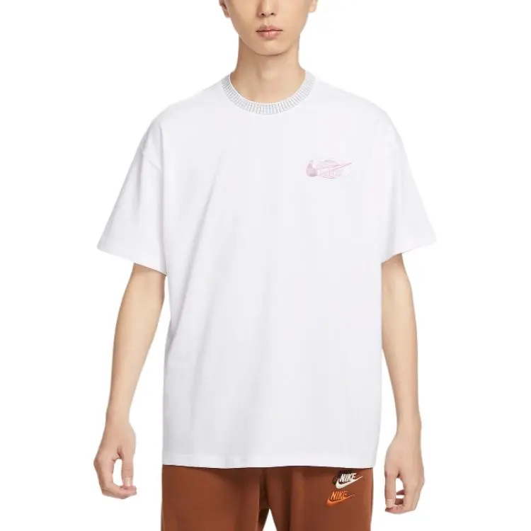 Nike Drop Shoulder Sleeve T-Shirt Men's White