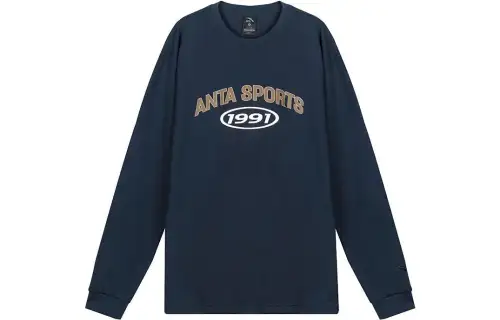 ANTA Life Collection Sweatshirts Unisex Mysterious Blue Crew Neck Moderate Regular